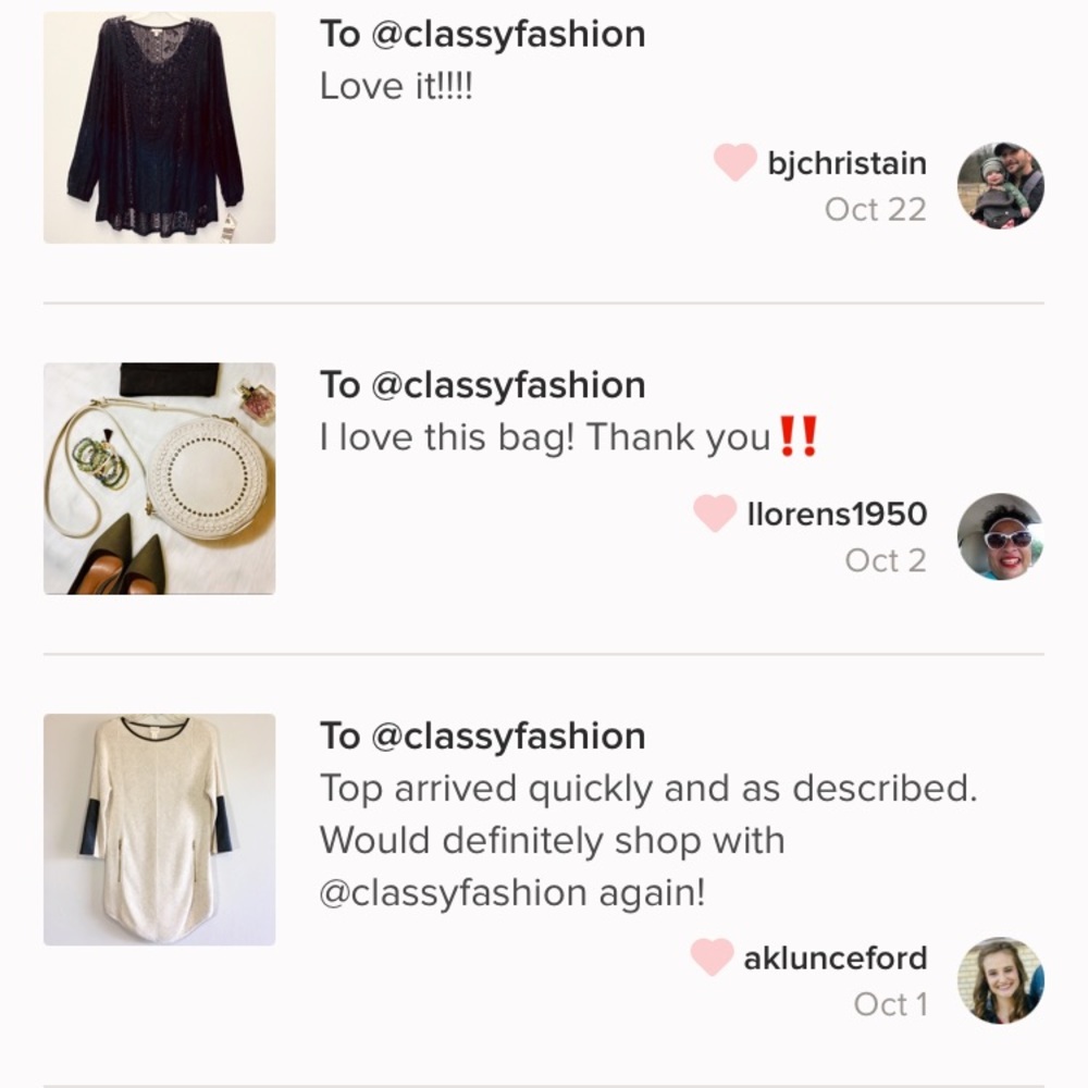 Poshmark Classy Fashion Womens Clothing Bags Tops - Picture 7 of 11